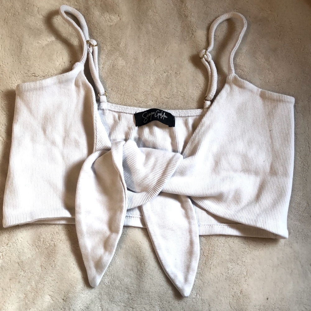 White tie top